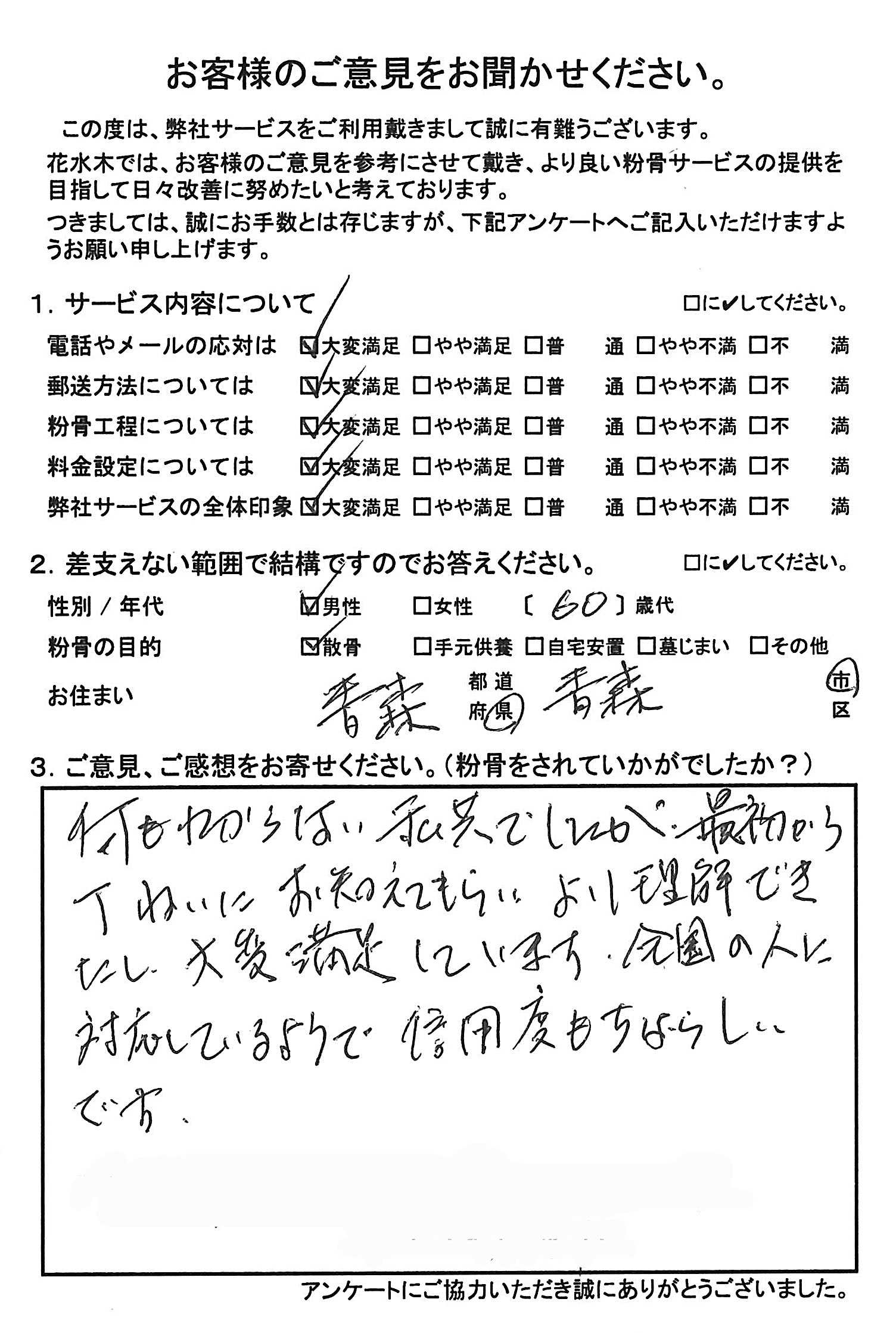 全国の人に対応しているようで信用度も