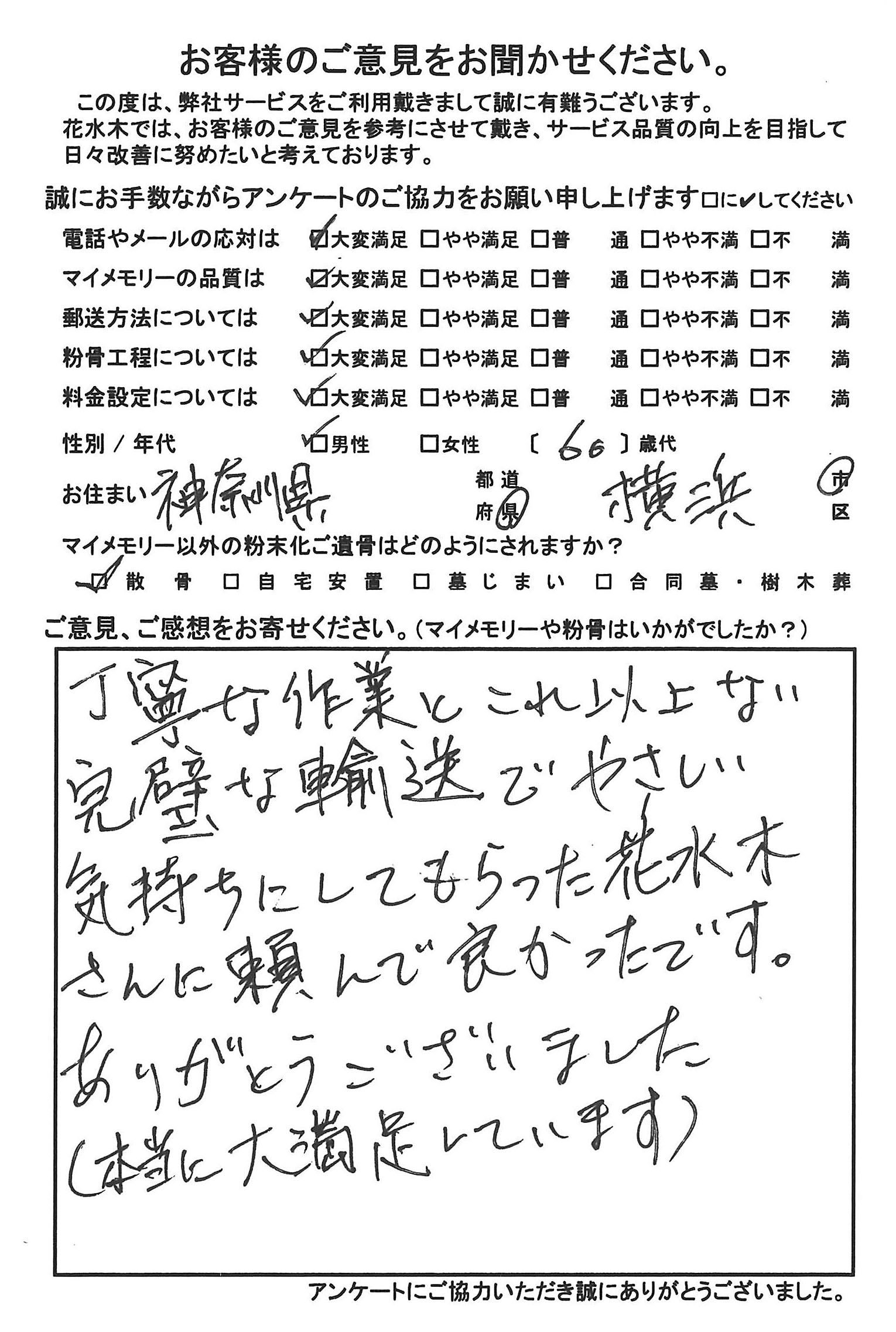 丁寧な作業とこれ以上ない完璧な輸送