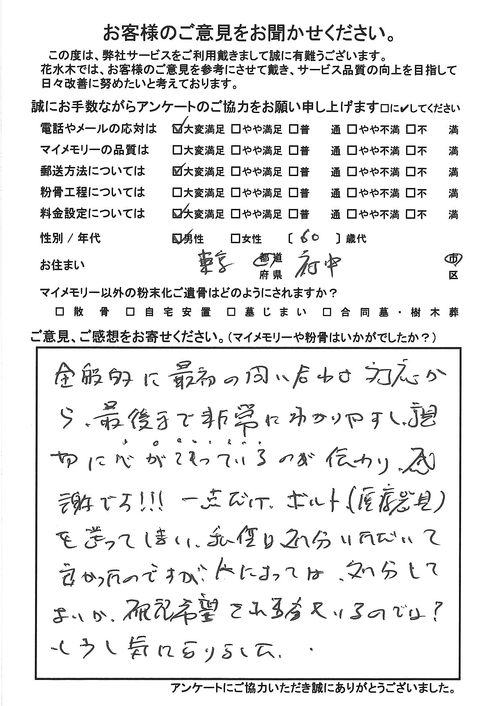 心がこもっているのが伝わり感謝です