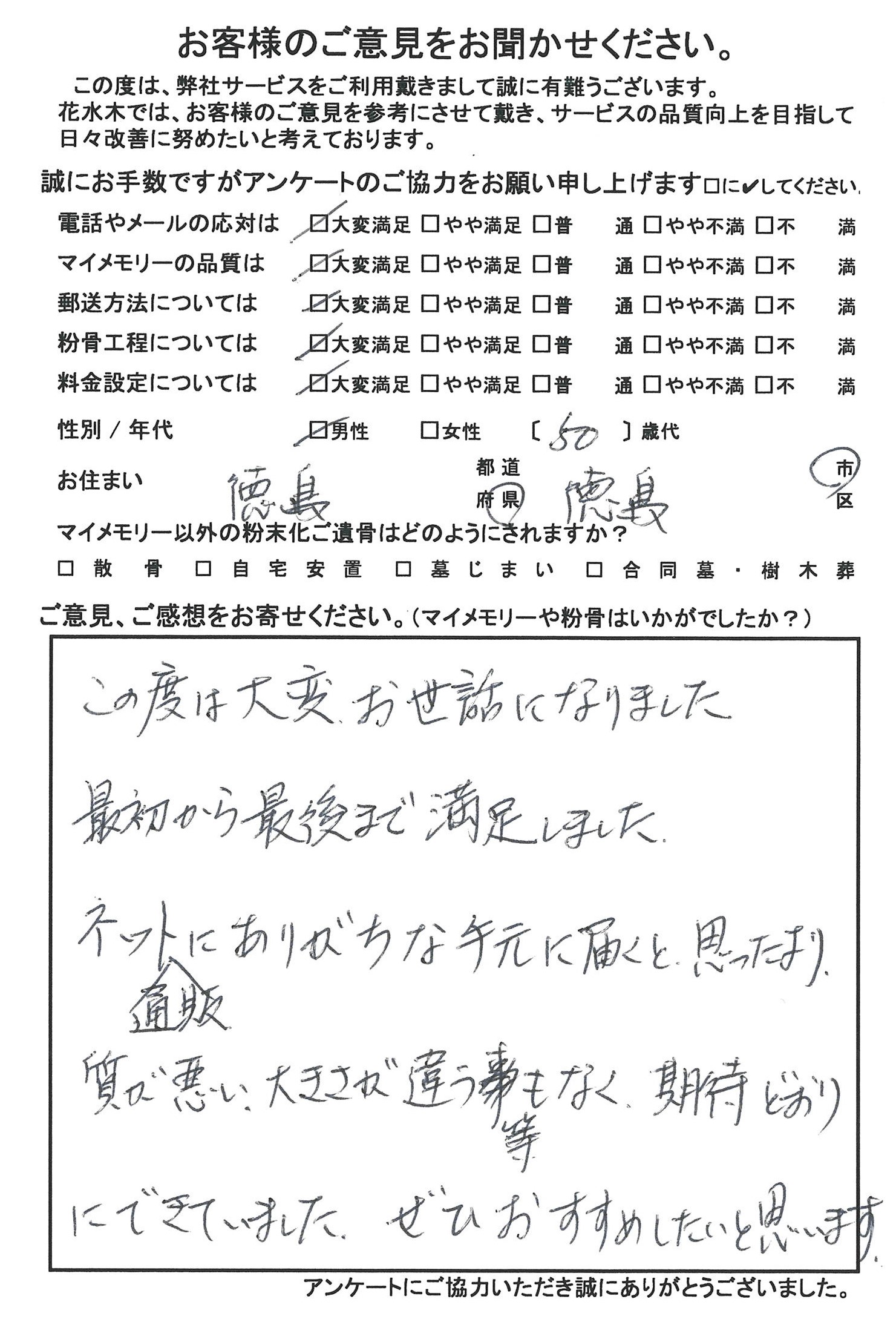 期待どおりにできていました