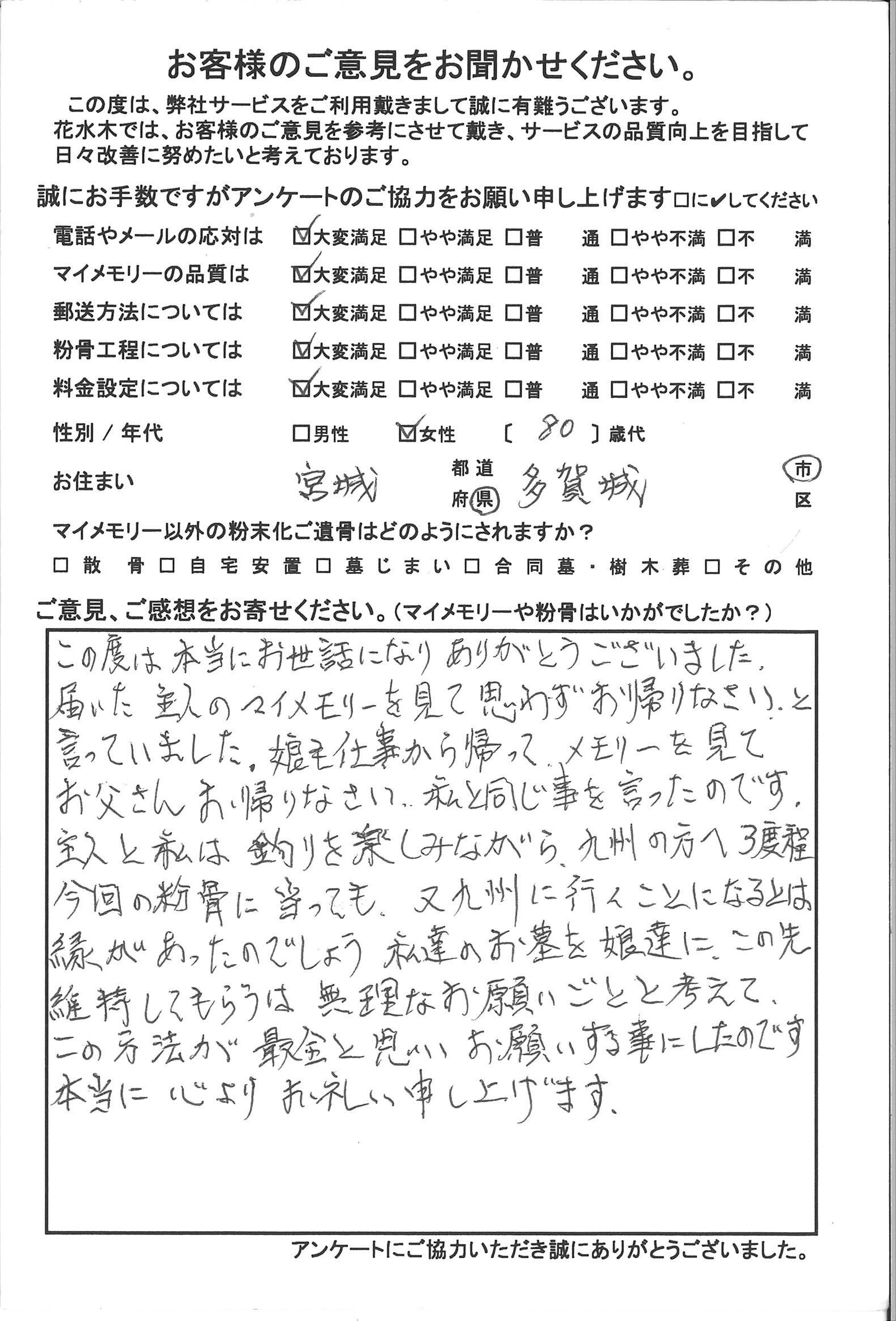 主人のマイメモリーを見て思わずお帰りなさいと言っていました