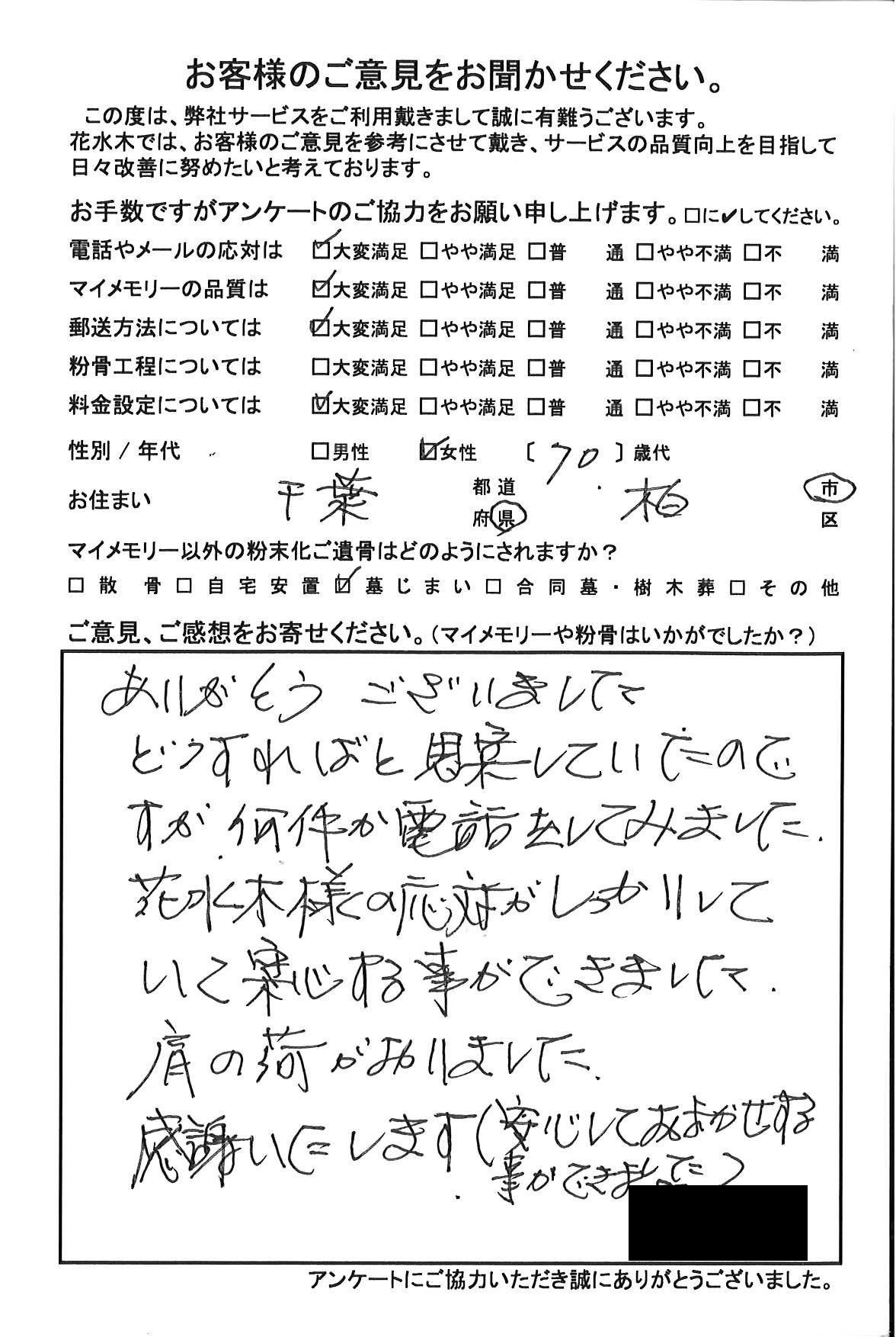 肩の荷がおりました